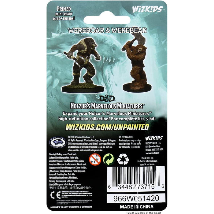 Dungeons and Dragons Nolzurs Marvelous Wave 9: Wereboar & Werebear New - Tistaminis