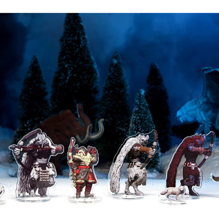 Dungeons & Dragons IDOLS 2D MINIS SET 3: YOUNG ADULT WHITE DRAGON New - Tistaminis