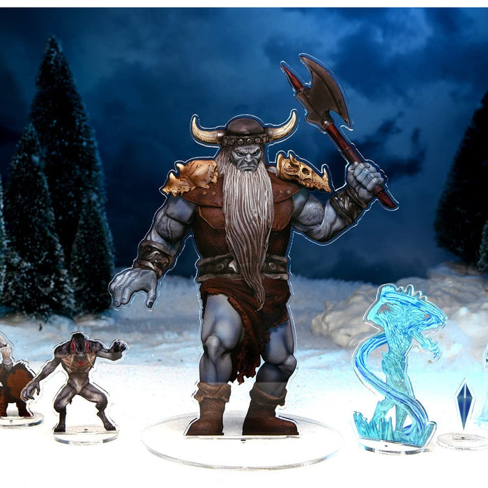 Dungeons & Dragons IDOLS 2D MINIS: SET 2: FROST GIANT New - Tistaminis