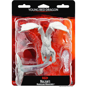 Dungeons and Dragons Nolzurs  Miniatures: Wave 11: Young Red Dragon New - Tistaminis