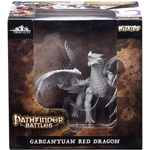 Pathfinder Battles Deep Cuts Unpainted Miniatures: Gargantuan Red Dragon - Tistaminis