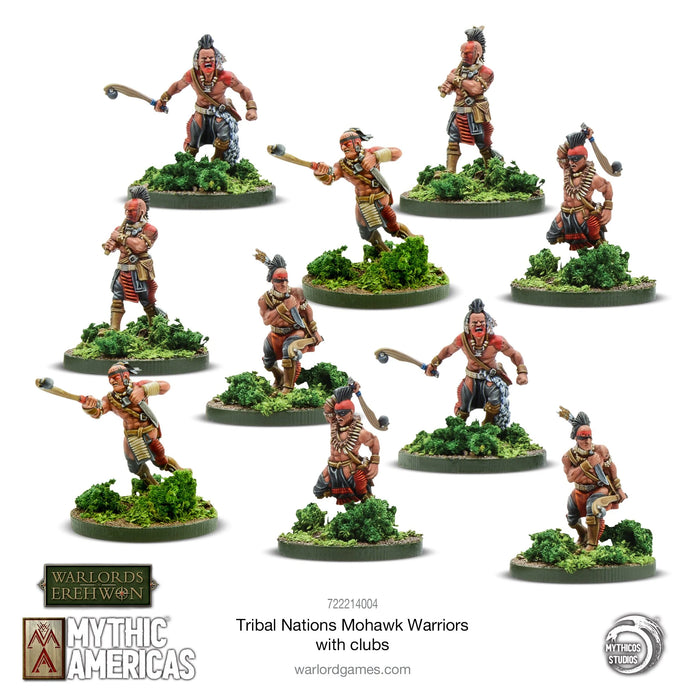 Mythic Americas: Mohawk Warriors with clubs New - Tistaminis