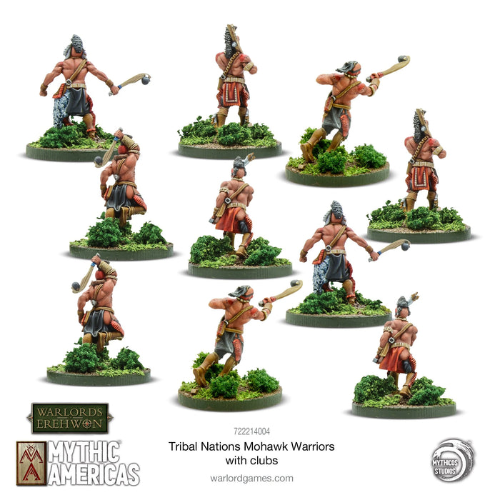 Mythic Americas: Mohawk Warriors with clubs New - Tistaminis