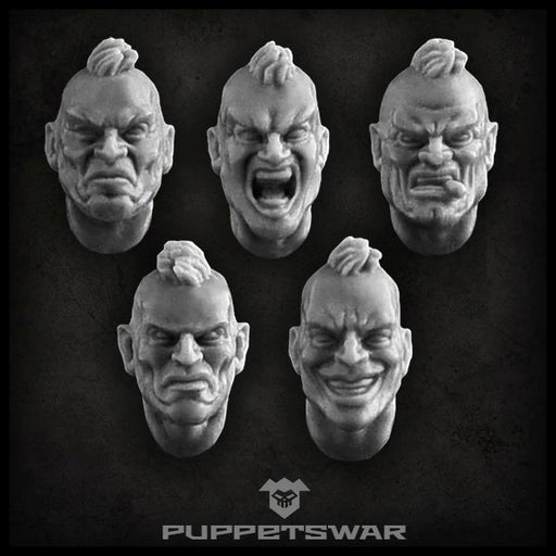 Puppets War Mohawk heads New - Tistaminis