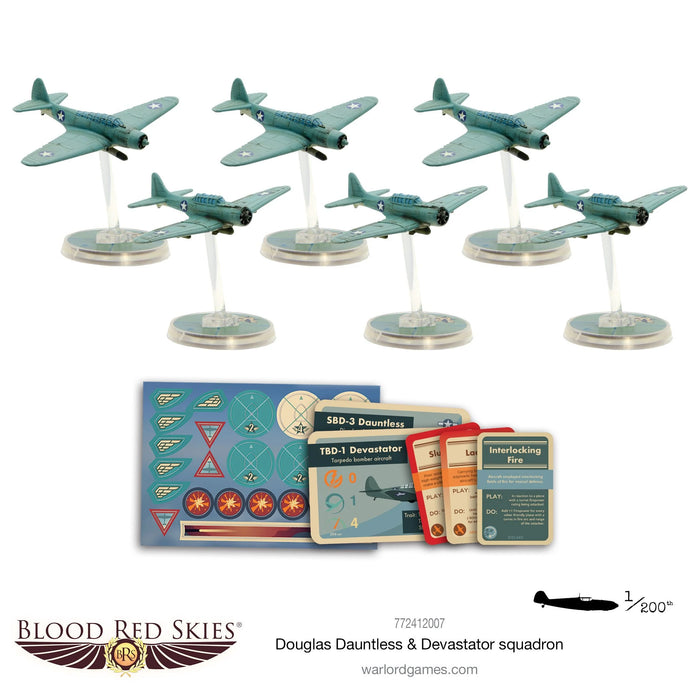 Blood Red Skies Douglas Dauntless & Devastator squadron New - Tistaminis