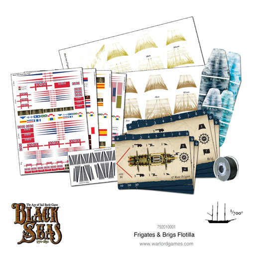 Warlord Games Black Seas Frigates & Brigs Flotilla (1770 - 1830) - 792010001 - Tistaminis