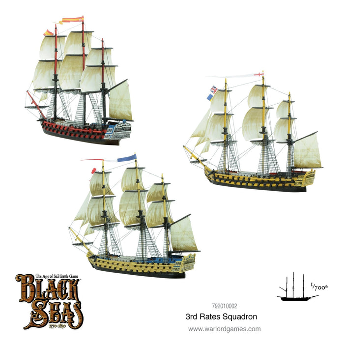 Warlord Games Black Seas 3rd Rates Squadron (1770 - 1830) - 792010002 - Tistaminis