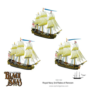 Black Seas: Royal Navy 3rd Rates of Renown New - Tistaminis