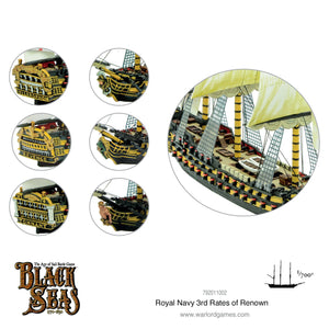 Black Seas: Royal Navy 3rd Rates of Renown New - Tistaminis