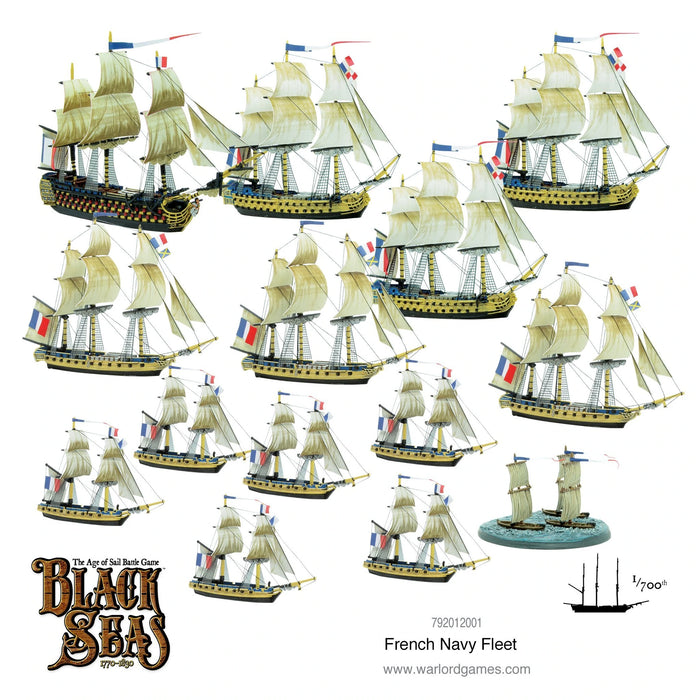 Warlord Games Black Seas French Navy Fleet (1770 - 1830) - 792012001 - Tistaminis