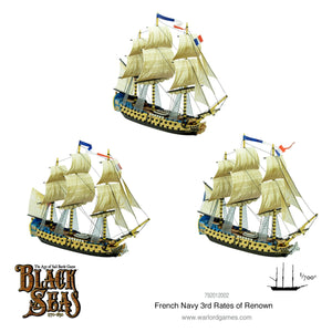 Black Seas: French Navy  3rd Rates of Renown New - Tistaminis