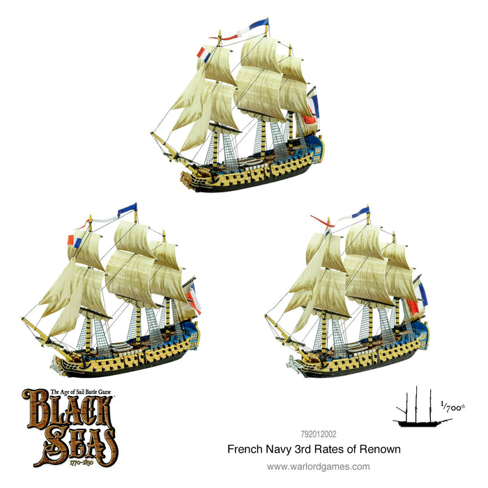 Black Seas: French Navy  3rd Rates of Renown New - Tistaminis