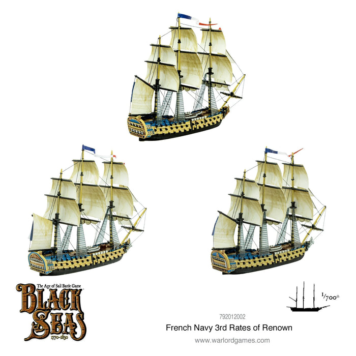 Black Seas: French Navy  3rd Rates of Renown New - Tistaminis