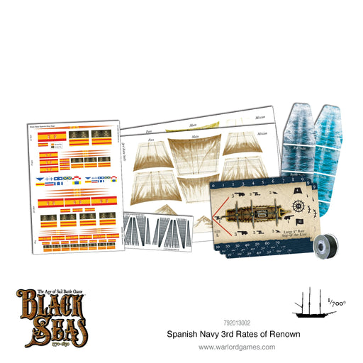 Black Seas: Spanish Navy  3rd Rates of Renown New - Tistaminis