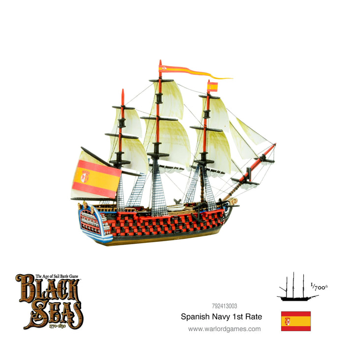 Warlord Games Black Seas Spanish Navy 1st Rate - 792413003 - Tistaminis