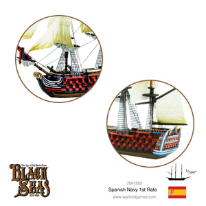 Warlord Games Black Seas Spanish Navy 1st Rate - 792413003 - Tistaminis