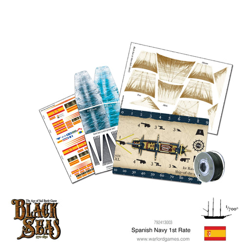 Warlord Games Black Seas Spanish Navy 1st Rate - 792413003 - Tistaminis