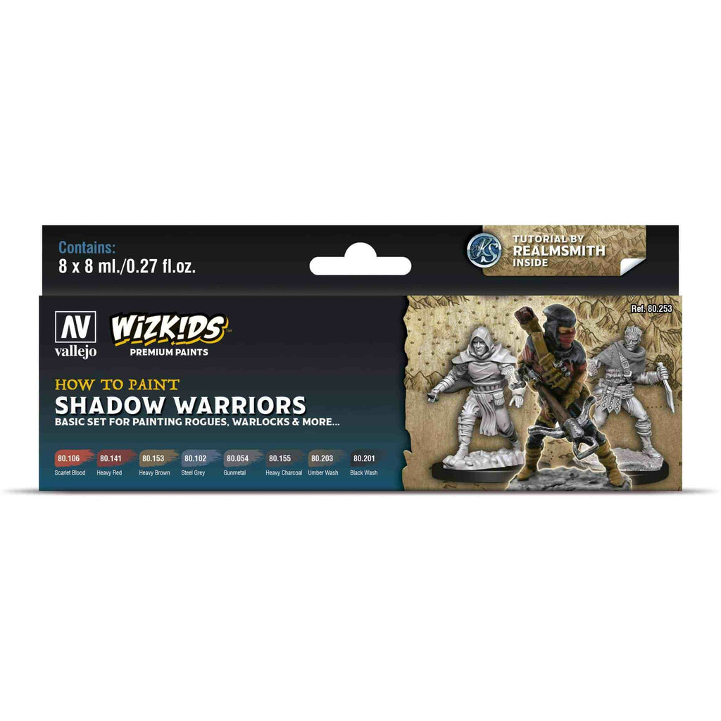 Vallejo Wizkids Premium Paint Sets: Shadow Warriors (VAL80253) New - TISTA MINIS