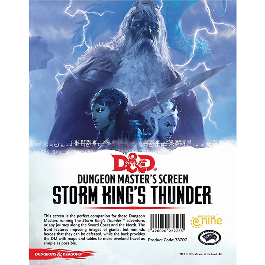 Dungeons and Dragons Dungeon Master's Screen Storm King's Thunder New - Tistaminis