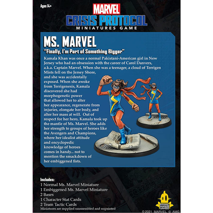 Marvel Crisis Protocol: Ms. Marvel Character Pack - Tistaminis