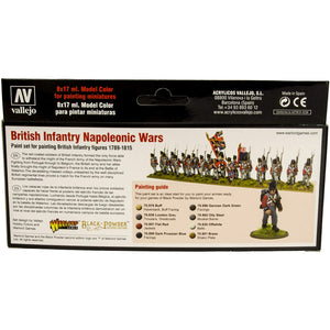 Vallejo French Infantry Napoleonic Wars Paint Set VAL70164 New - TISTA MINIS