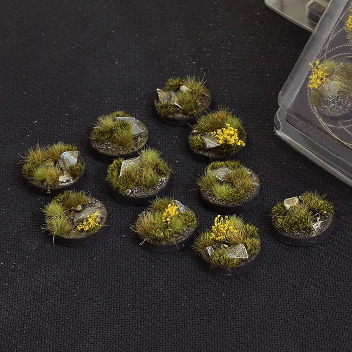 Gamers Grass Highland Bases Round 25mm (x10) New - Tistaminis