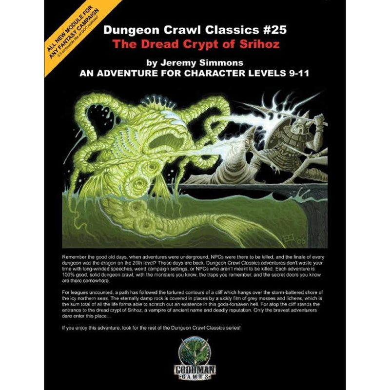 DUNGEON CRAWL CLASSICS #25: THE DREAD CRYPT OF SRIHOZ NEW - Tistaminis