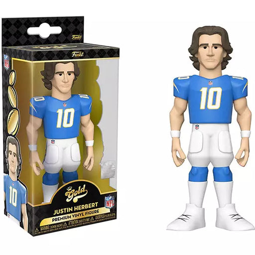 Funko POP! GOLD 5" NFL CHARGERS JUSTIN HERBERT New - Tistaminis