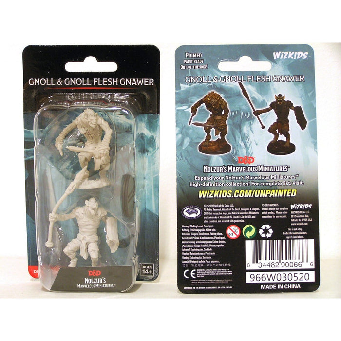 D&D Nolzur's Marvelous Miniatures: Wave 12: Gnoll & Gnoll Flesh Gnawer New - Tistaminis