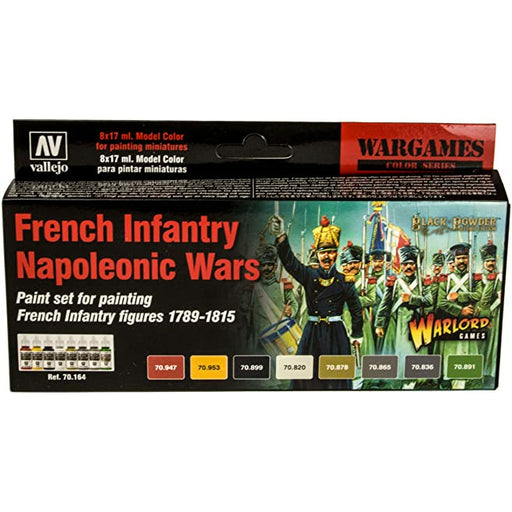 Vallejo French Infantry Napoleonic Wars Paint Set VAL70164 New - TISTA MINIS