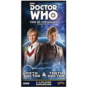 DOCTOR WHO TIME OF THE DALEKS EXPANSION DR'S 5 AND 10  BOARD GAME NEW - Tistaminis