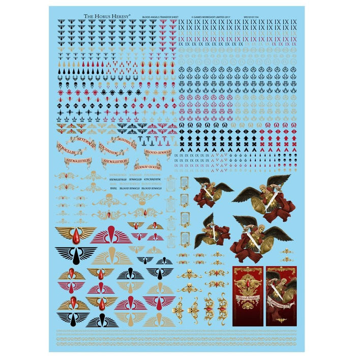 BLOOD ANGELS LEGION TRANSFER SHEET New - Tistaminis