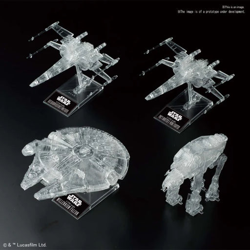 Bandai 1/144 & 1/350 & 1/540 [STAR WARS: THE LAST JEDI] CLEAR VEHICLE SET New - Tistaminis