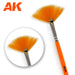 AK Interactive Weathering Brush Fan Shape New - Tistaminis