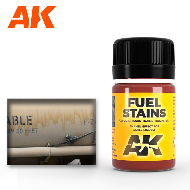 AK Interactive Weathering Fuel Stains (AK025) - Tistaminis
