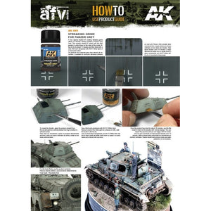 AK Interactive Weathering Streaking Grime for Panzer Grey Gray Enamel Color - Tistaminis