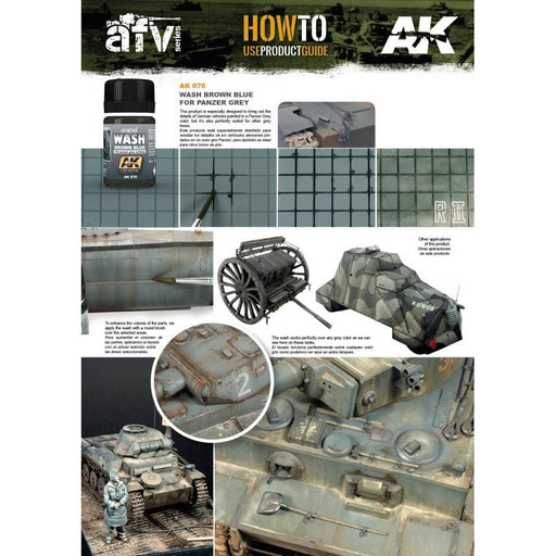 AK Interactive Wash For Panzer Grey Vehicles (AK070) - Tistaminis