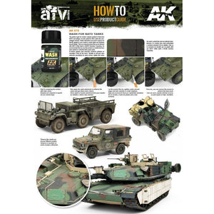 AK Interactive Weathering For NATO Camo Vehicles Enamel Wash (AK075) - Tistaminis