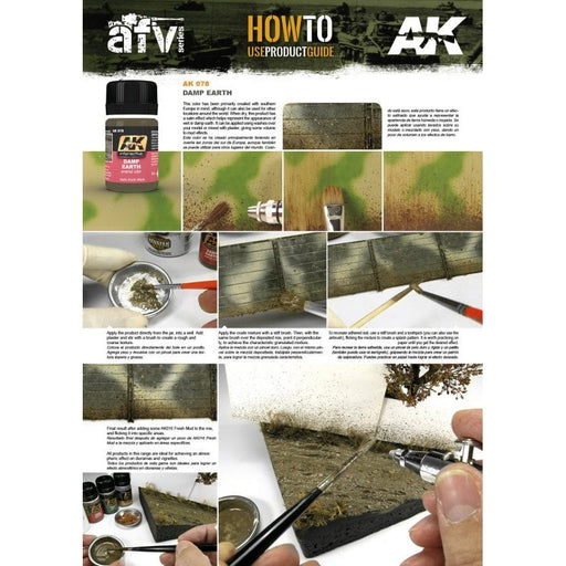 AK Interactive Weathering Damp Earth Enamel Color (AK078) - Tistaminis