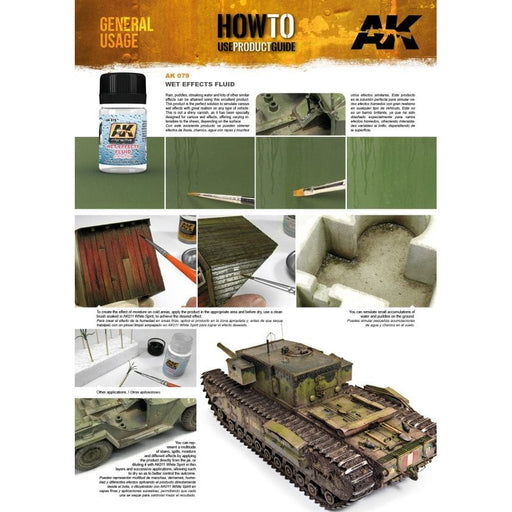 AK Interactive Weathering Wet Effects Fuild Enamel Color (AK079) - Tistaminis