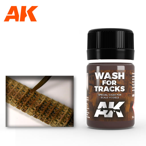 AK Interactive Weathering Track Wash Enamel Wash (AK083) - Tistaminis