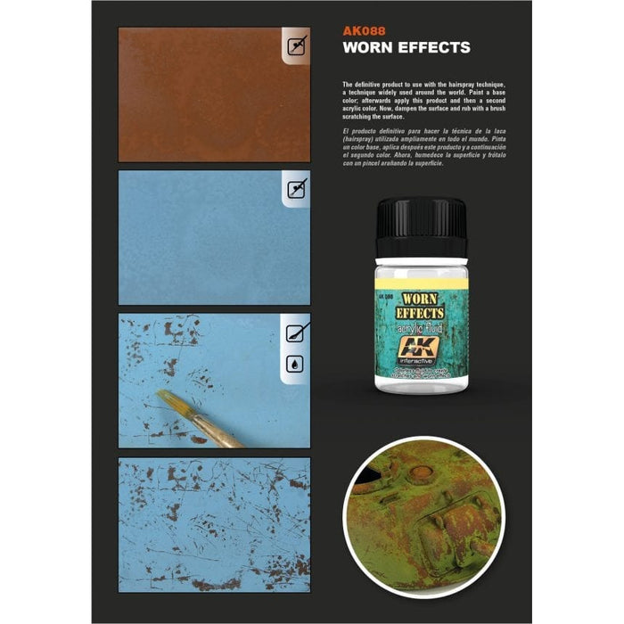 AK Interactive Weathering Worn Effects Acrylic Fluid (AK088) - Tistaminis