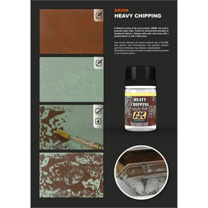 AK Interactive Weathering Heavy Chipping Acrylic Fluid Wash (AK089) - Tistaminis