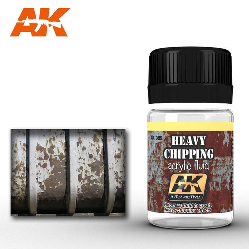 AK Interactive Weathering Heavy Chipping Acrylic Fluid Wash (AK089) - Tistaminis