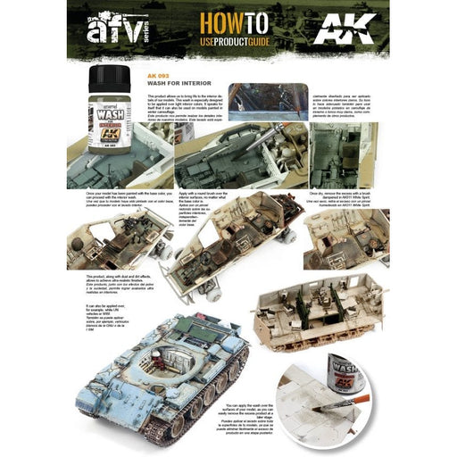 AK Interactive Weathering Enamel Wash for Interior (AK093) - Tistaminis