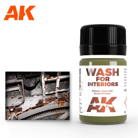 AK Interactive Weathering Enamel Wash for Interior (AK093) - Tistaminis