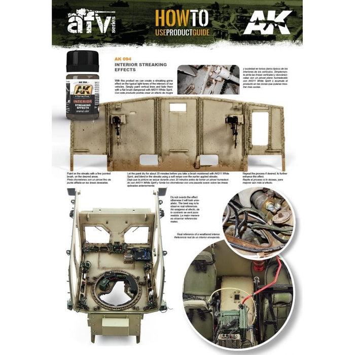 AK Interactive Weathering Streaking Grime for Interiors (AK094) - Tistaminis