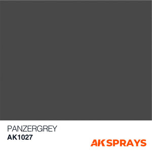 AK Interactive Panzergrey (Dunkelgrau) color - Spray 150ml New - Tistaminis
