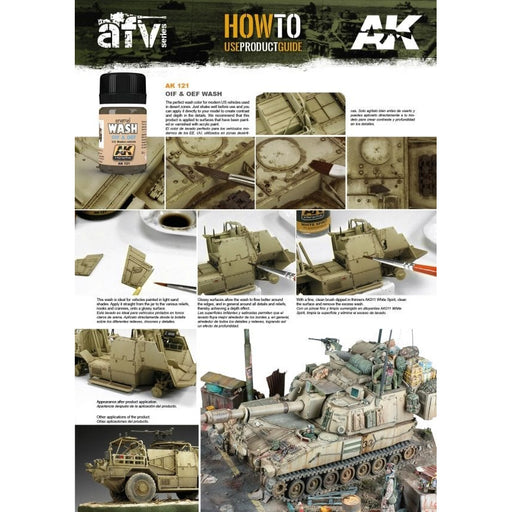 AK Interactive Weathering OIF and OEF US Vehicles Wash (AK121) - Tistaminis