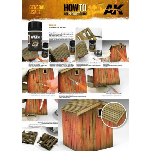 AK Interactive Weathering Wash for Wood (AK263) - Tistaminis